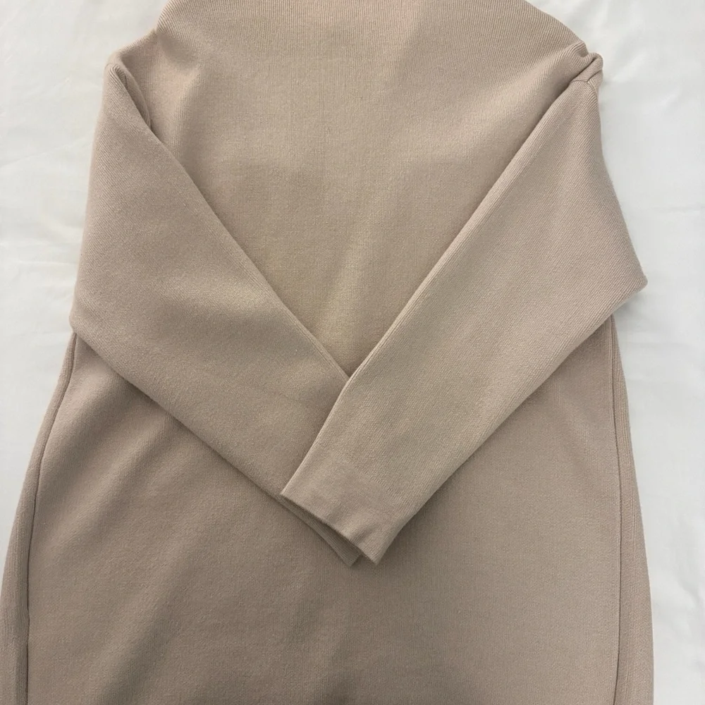 Women's Beige Button-Up Light Knit Sweater - Picture 5 of 7